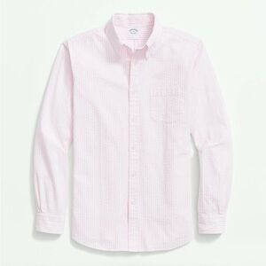 Brooks Brothers Light‎ Pink Button Down Seersucker Long Sleeve Shirt